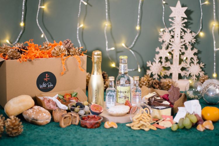 Wild Roots Kitchen & Bar Zoom Christmas party boxes 2020
